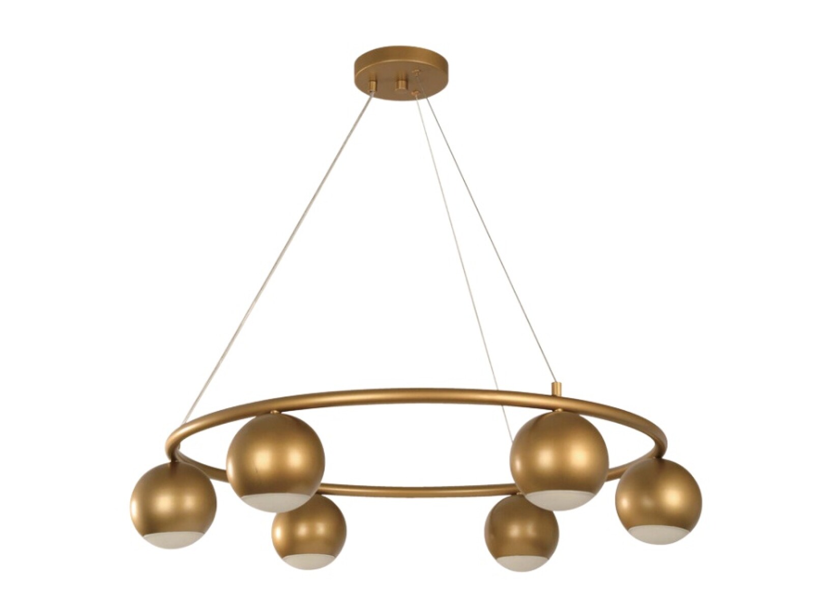 COLGANTE 6L GU10 ANA BRONCE CIRCULAR 