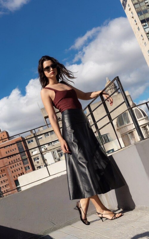 Falda Malta Negro