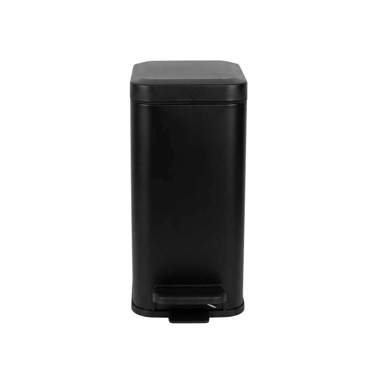 BASURERO METAL NEGRO C/PEDAL 6L 