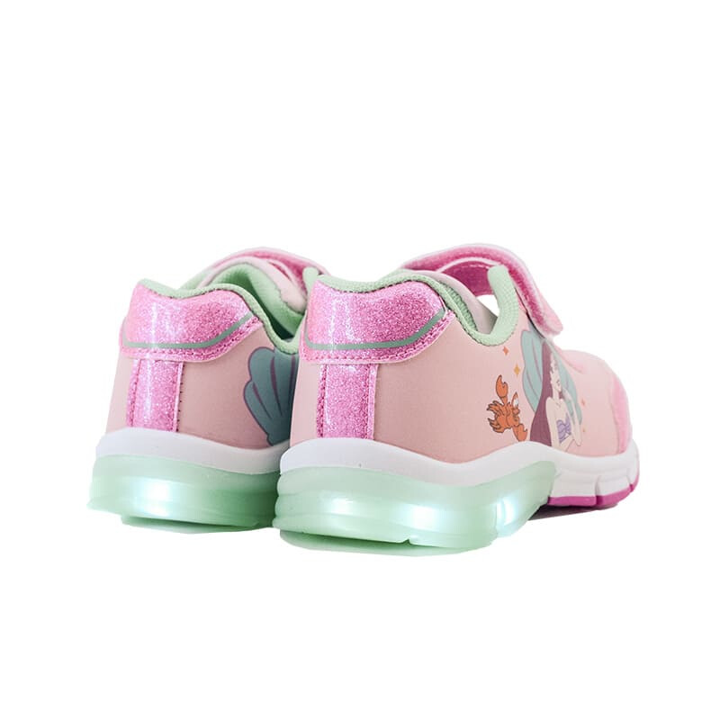 Championes Disney Princesas Suela Luces de Niños - PRICFW24003 Rosado-verde Agua