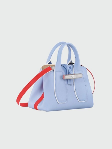 Longchamp -Cartera de cuero pequeña, Roseau Lavanda