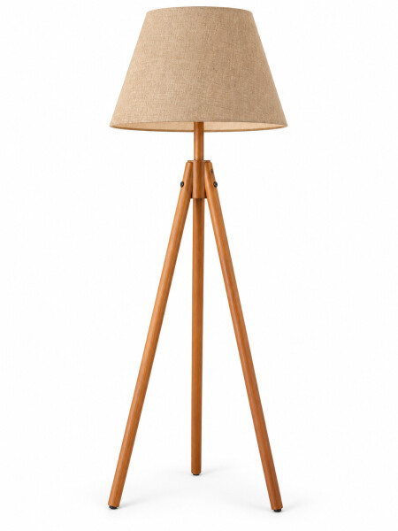 LAMPARA DE PIE TRIPODE BEIGE