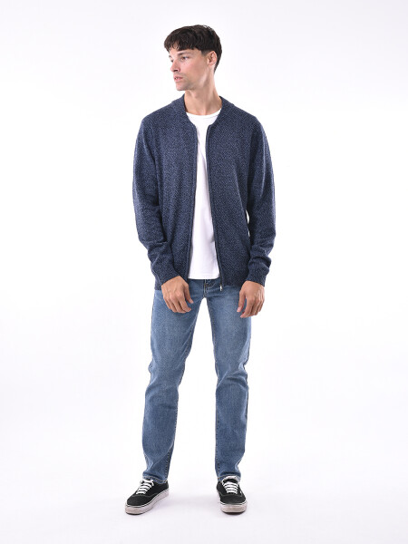 CAMPERA TEJIDA ANDROS AZUL MELANGE