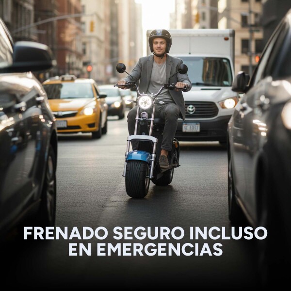 Moto Electrica Gogreen Deluxe 1500W 16Ah 30Km Autono. 45Km/h Color Variante Azul