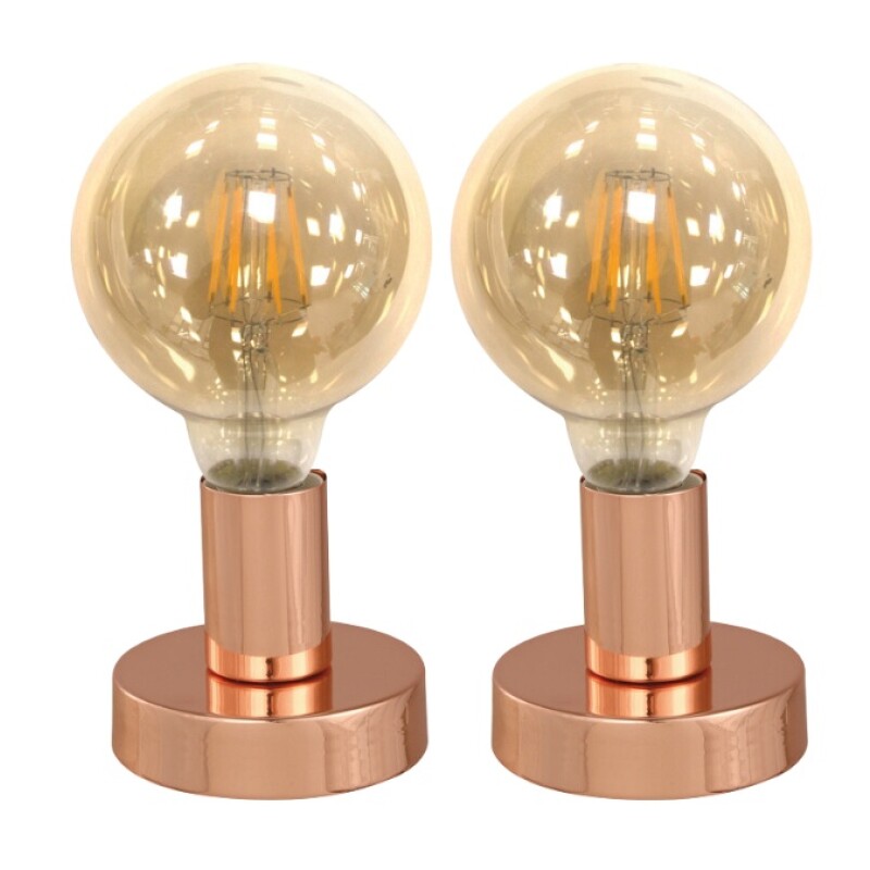 PACK VELADOR DE MESA CAMI E27 COBRE PACK VELADOR DE MESA CAMI E27 COBRE