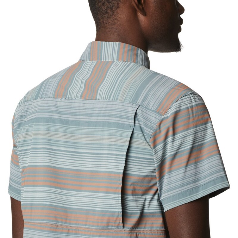Camisa Newton Ridge Plaid Short City Hombre METAL STRIPED/ NIAGARA