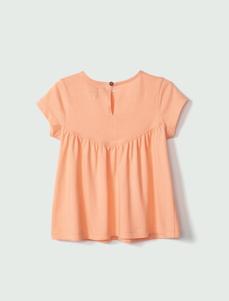 BLUSA INFANTIL MANGA CORTA NARANJA