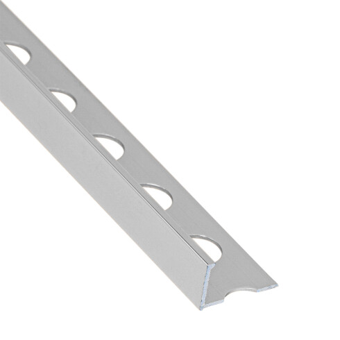 Perfil De Aluminio Mate En L 10Mm 2.6 Mts Plata Mate Aluamcer 000