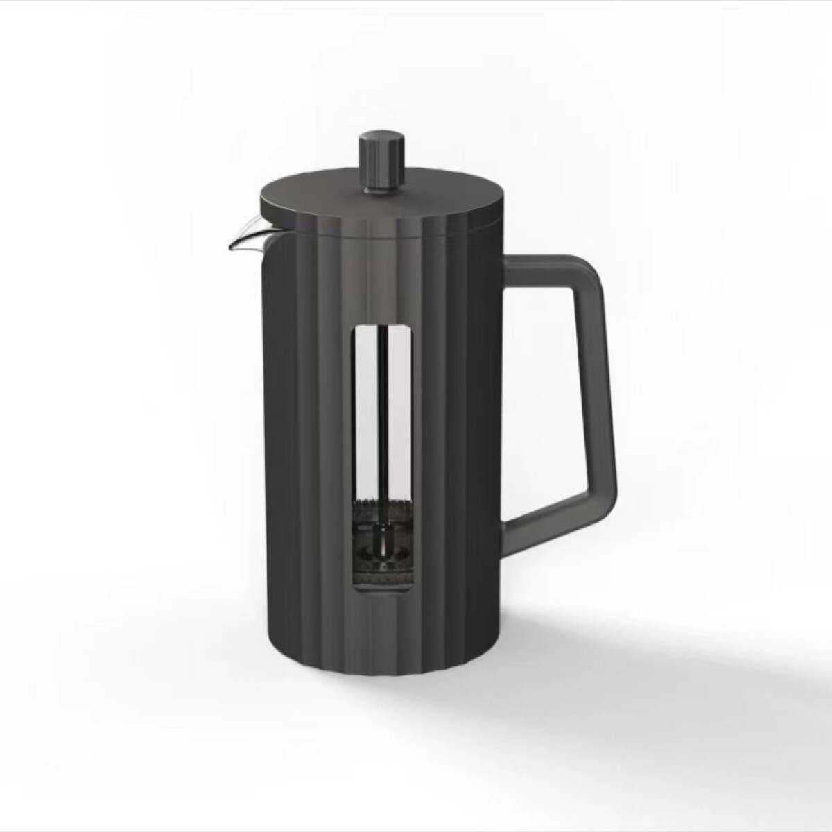 CAFETERA/TETERA FRENCH 350ML BOROSILICATO/PP NEGRO CATANIA 
