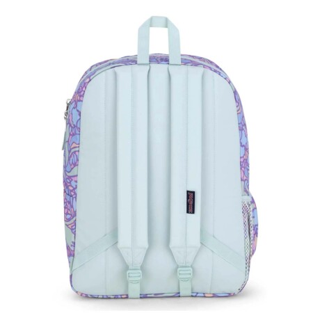 Mochila Escolar Jansport Cross Town Original Unisex Urbana Fluid Floral Pastel Lilac