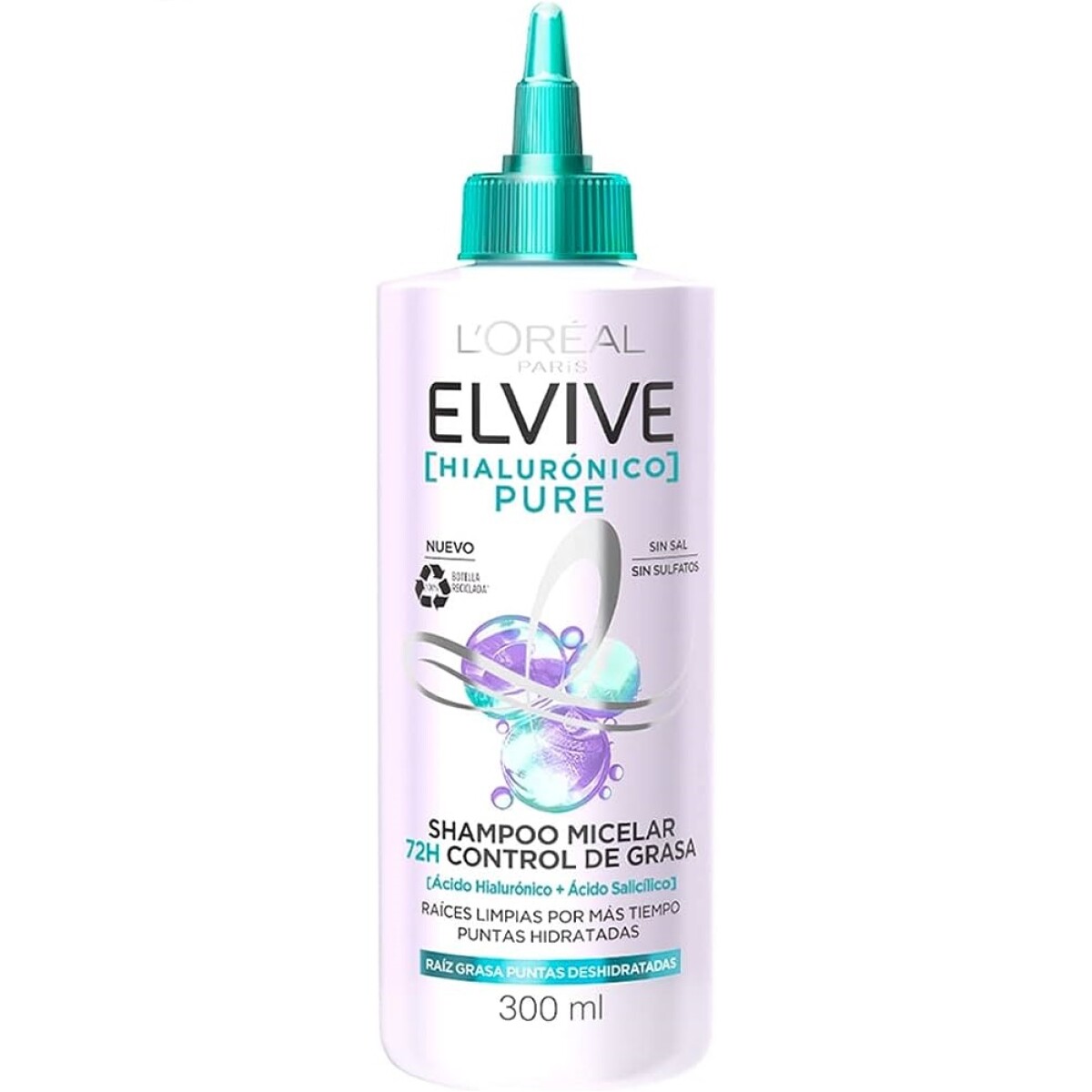 Shampoo Micelar Elvive Hialurónico Pure 300 Ml. 