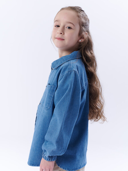 Sobrecamisa jean Azul Medio