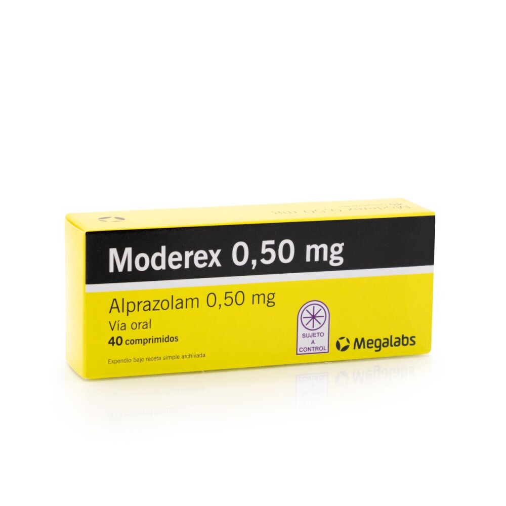 MODEREX 0.50 CJ X 40 COMPRIMIDOS única