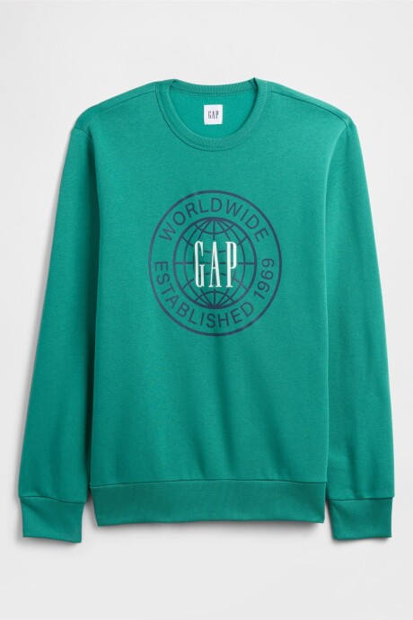 Buzo Deportivo Logo Gap Hombre Green Shade 183