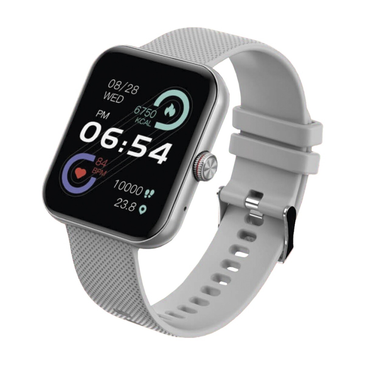 Reloj Smartwatch Aiwa Sf6n Oxigeno En Sangre Bluetooth Gris 