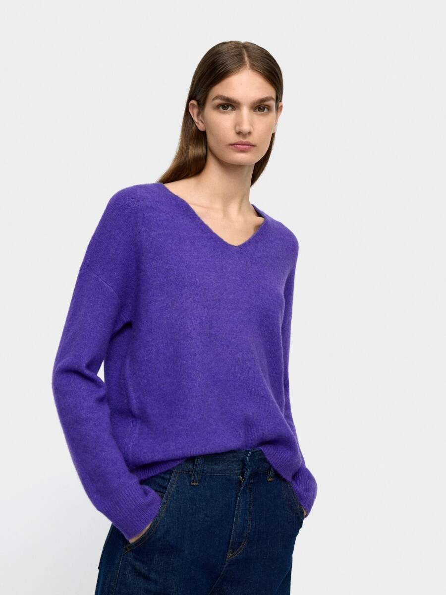 Jersey De Punto violeta