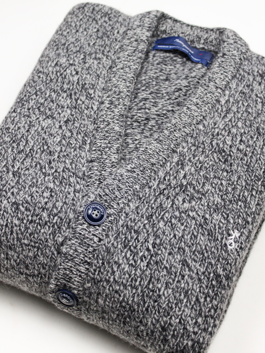 Cardigan Pesado - Gris Melange 
