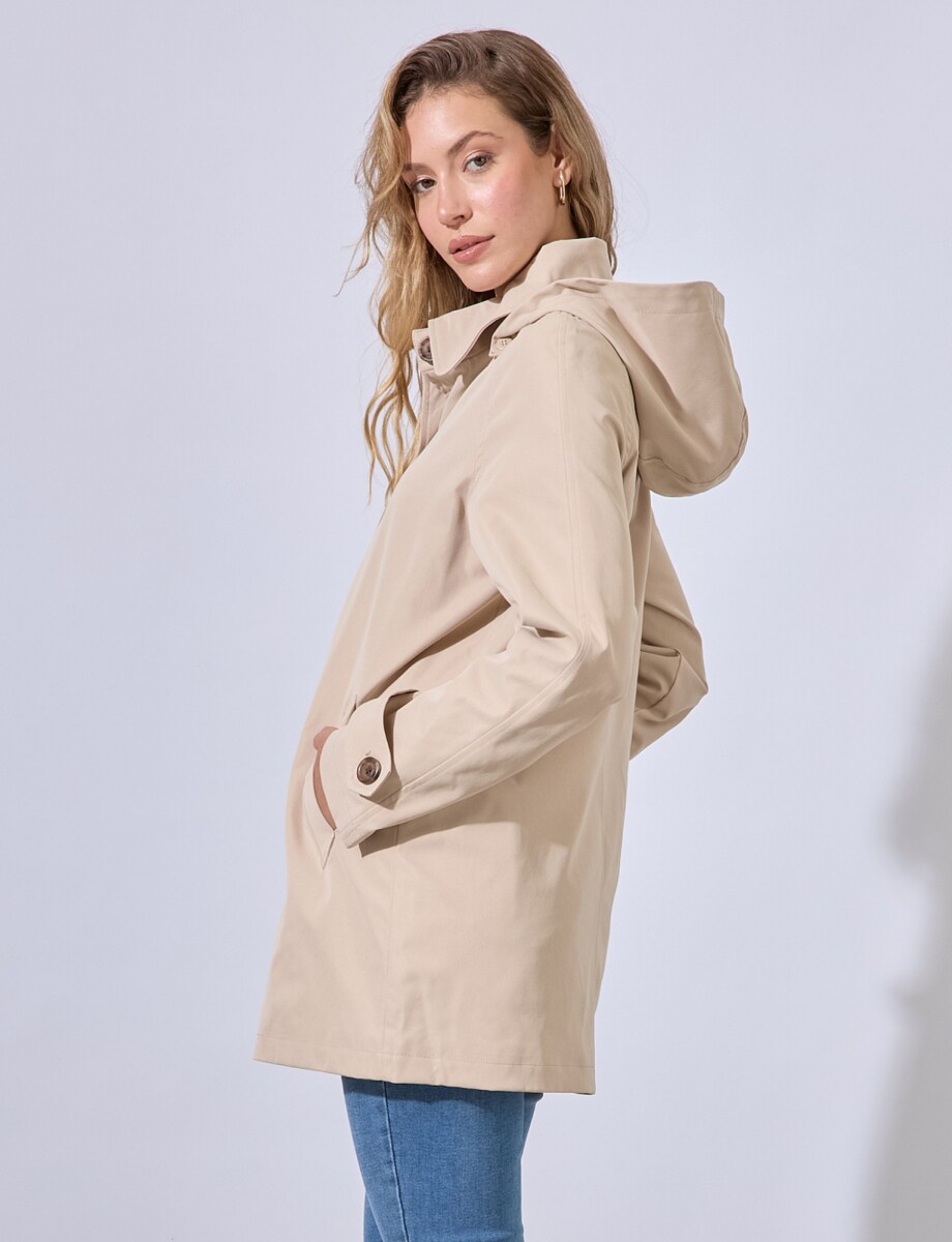 Gabardina Botones - Beige 