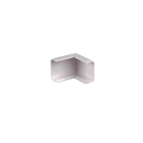 Codo externo blanco para ducto 20x10mm TA5051