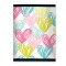 Cuaderno Campus Engrampado 96 Hojas Liso Corazones de Colores