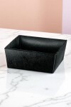 Bandeja conico 21x21x9 cm. - PELLE NERO Bandeja conico 21x21x9 cm. - PELLE NERO