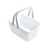 Canasto Organizador blanco c/asa 30x21x15cm Canasto Organizador Blanco C/asa 30x21x15cm