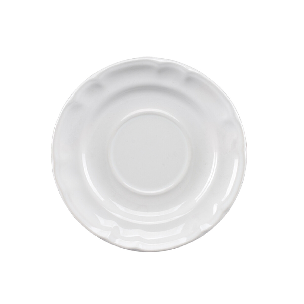 PLATO P/TAZA16CM CERAM BLANCO BARROCO SANTA ANITA 