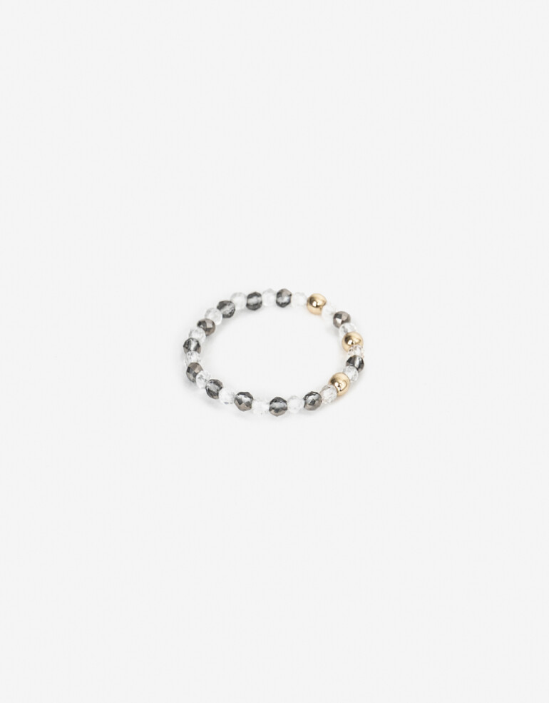 Anillos Chicos Folk Anillo Chico Boho Beads - Plateado Antique Silver