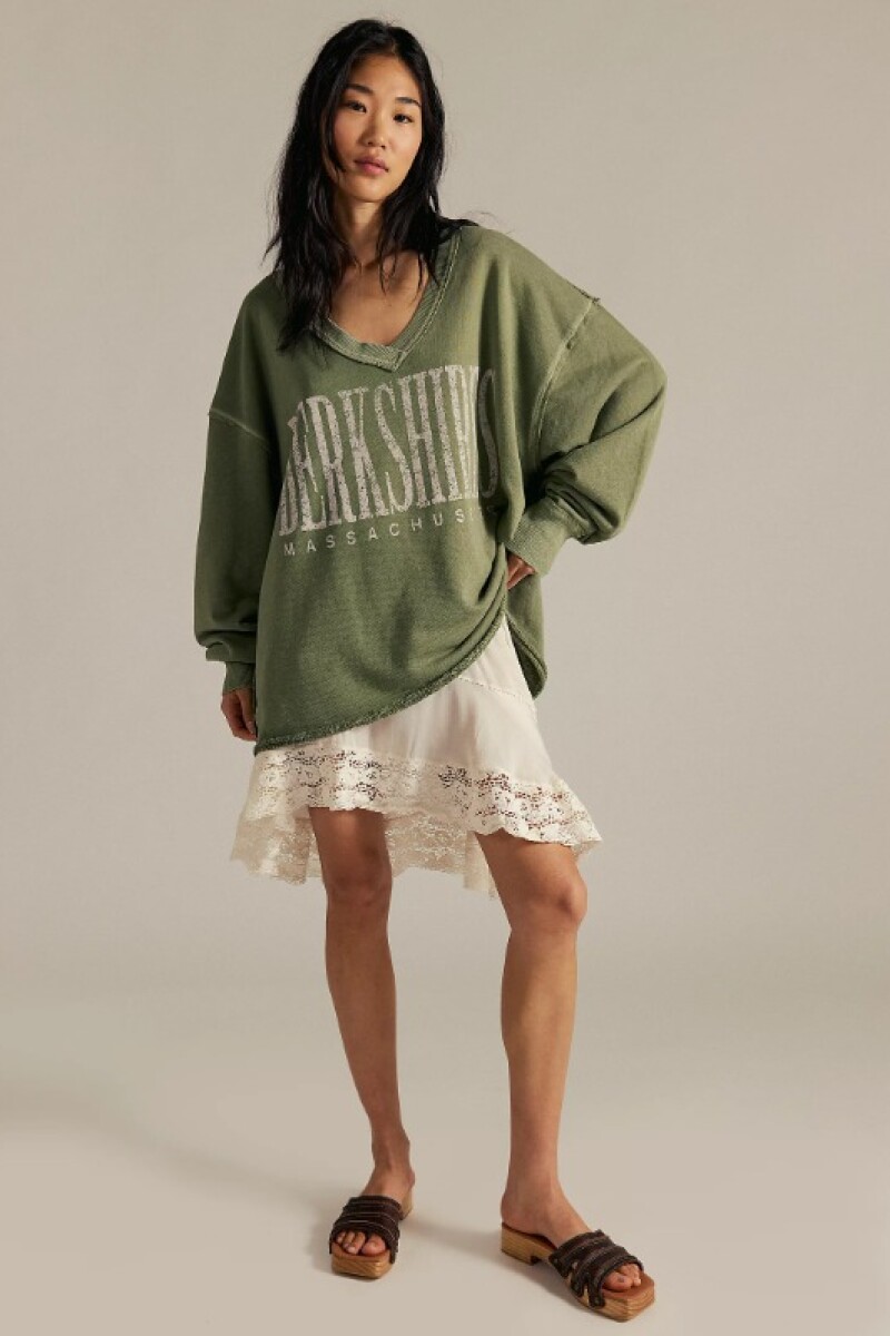 WTF VENICE V NECK GRAPHIC Verde