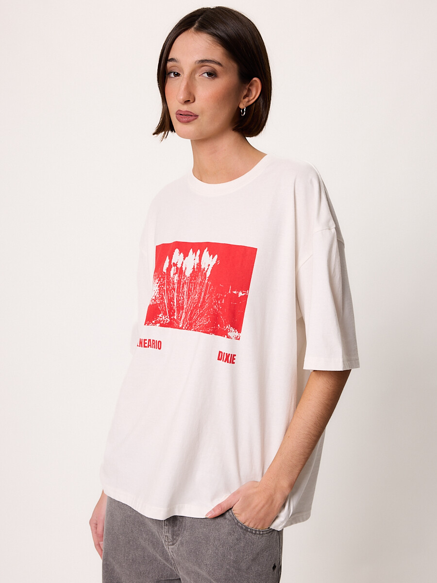T-SHIRT M/C ORROZ DIXIE Blanco
