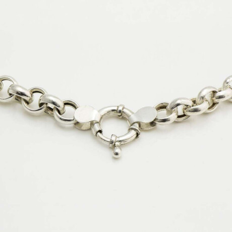 Cadena Rolo De Plata 925, Con Cierre Marinero Largo 45 Cm