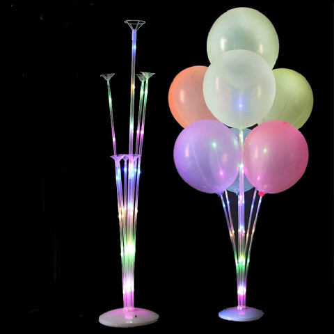 Base con luz para globos Celeste