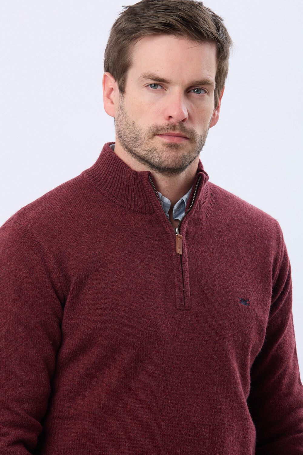 BUZO LANA Bordo oscuro