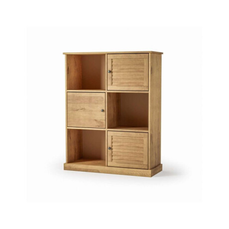 Estanteria 3 Puertas Li­nea Valenciana Natural