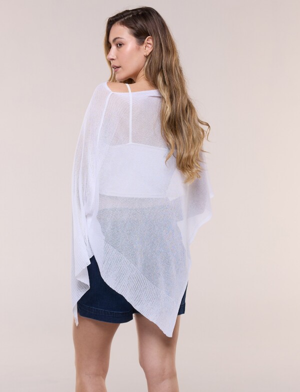 Poncho Traslúcido BLANCO