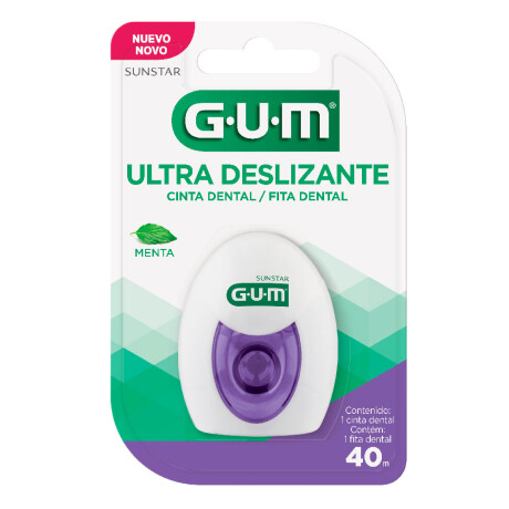 GUM CINTA DENTAL ULTRA DESLIZANTE SABOR MENTA 40mts GUM CINTA DENTAL ULTRA DESLIZANTE SABOR MENTA 40mts