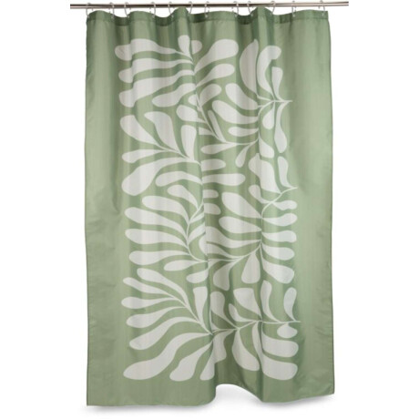 Cortina De Ducha Baggetorp 180X200 Verde Oliva