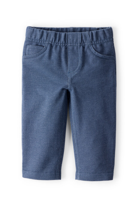 Pantalón de algodón, efecto denim Sin color