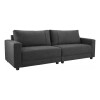 Sofa 4 cuerpos tapizado en tela Pet Friendly gris oscuro Sofa 4 cuerpos tapizado en tela Pet Friendly gris oscuro
