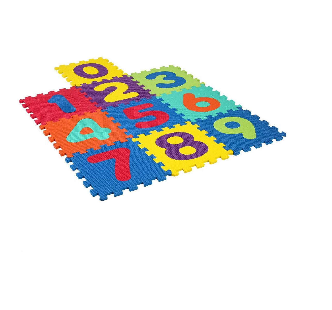 Alfombra de goma EVA con diseño de numeros (10 piezas) 