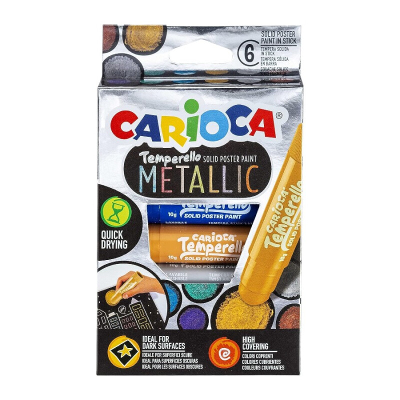 Carioca Temperello Metallic 6 Unidades Carioca Temperello Metallic 6 Unidades