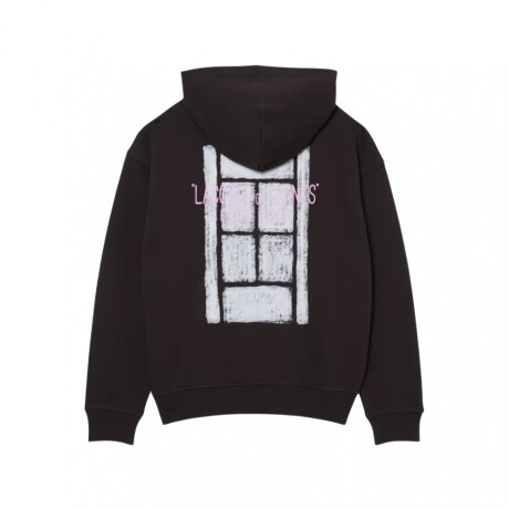 CANGURO LACOSTE MULTI PRINT FLEECE Black