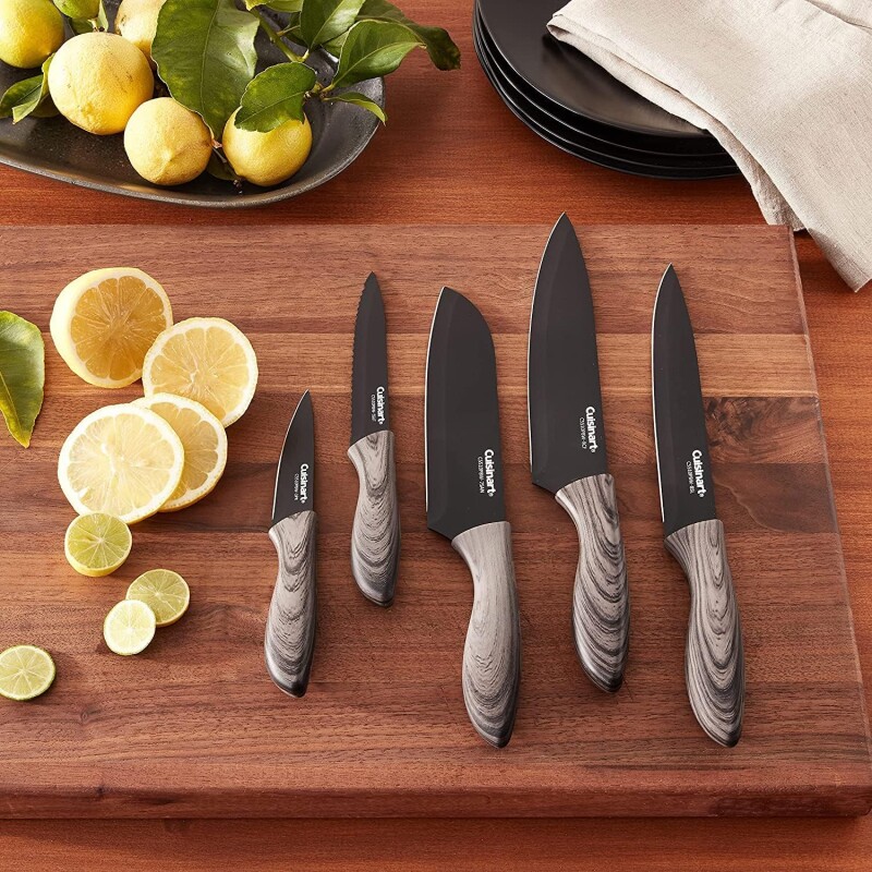 Juego de 5 cuchillos c/estuche advantage negro Cuisinart Juego de 5 cuchillos c/estuche advantage negro Cuisinart