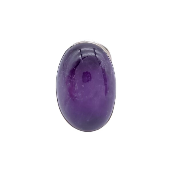 Anillo Oval-Plata 925-Piedra amatista imperial-AN3280 conpiedra