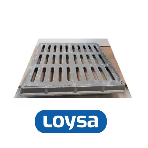 Tapa y marco resina reja 20x20 cm peatonal Tapa Y Marco Resina Reja 20x20 Cm Peatonal