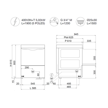 Lavavajilla Industrial Panel Digital C537 Krupps Lavavajilla Industrial Panel Digital C537 Krupps