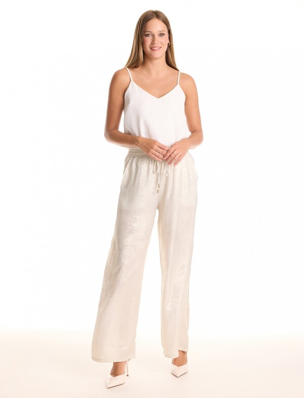 Pantalon Brillo CRUDO