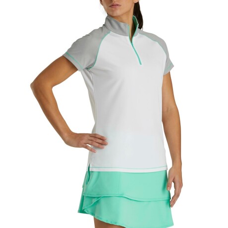 REMERA DAMA FOOTJOY Blanco Gris REMERA DAMA FOOTJOY Blanco Gris