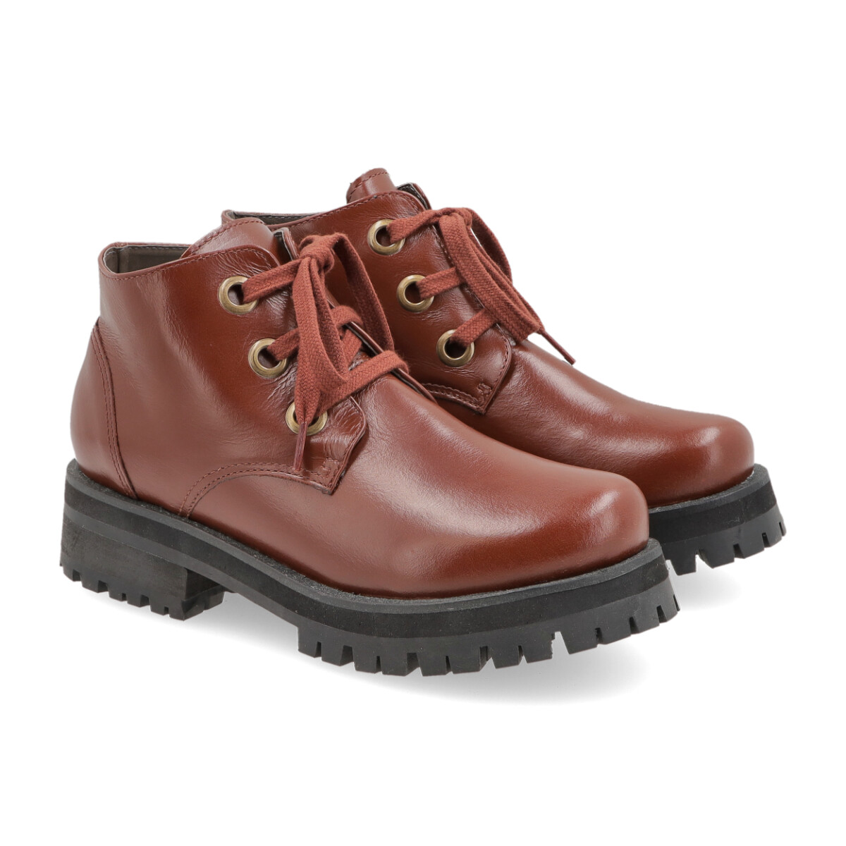 BOTA CUERO LAVINIA - MARRON 