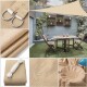 Set x2 Lona vela triangular poliester impermeable 3,6 mts BEIGE